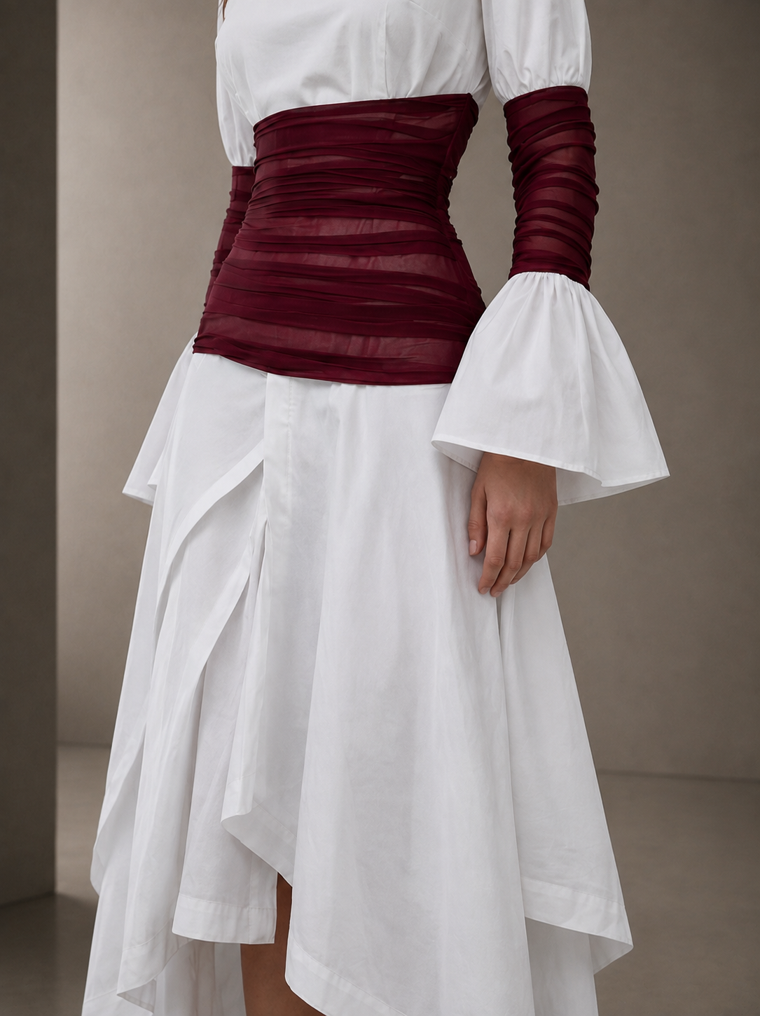 03 Draped Waist Dress