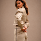 RŪH 02 Sculpted Jacket detail of contoured paneling and tailored construction