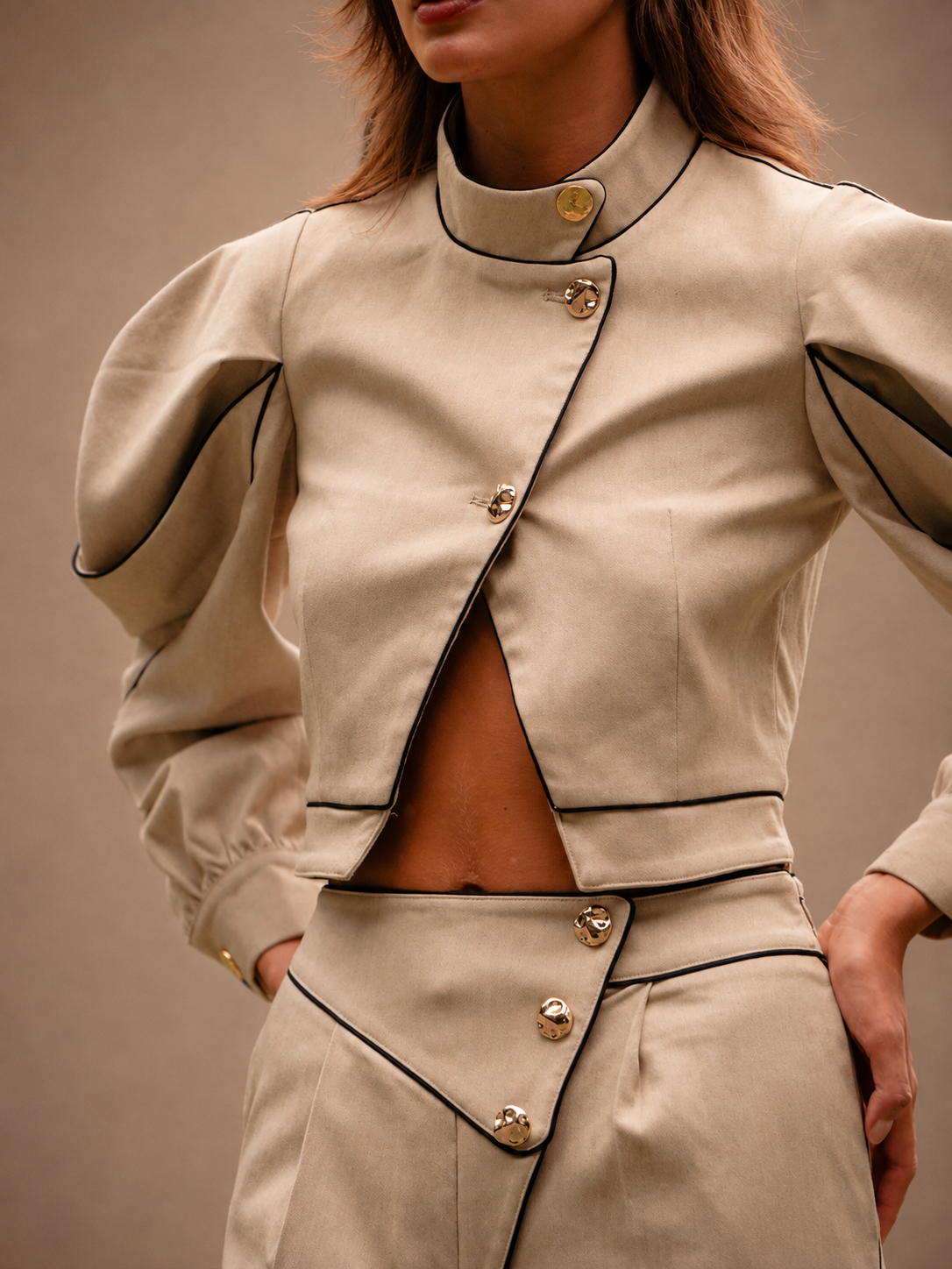 RŪH 02 Sculpted Jacket structured outerwear with a sculpted silhouette