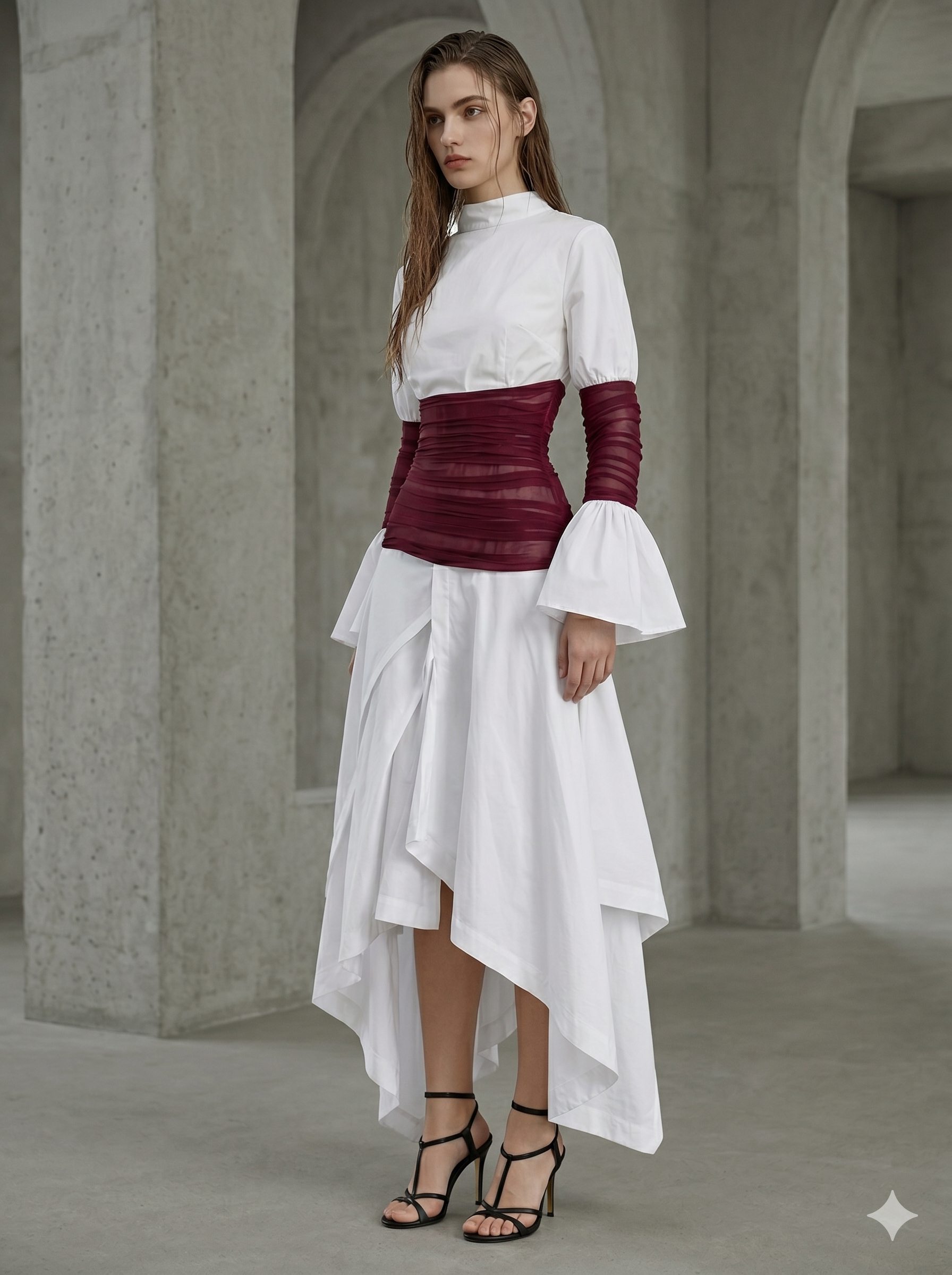 03 Draped Waist Dress