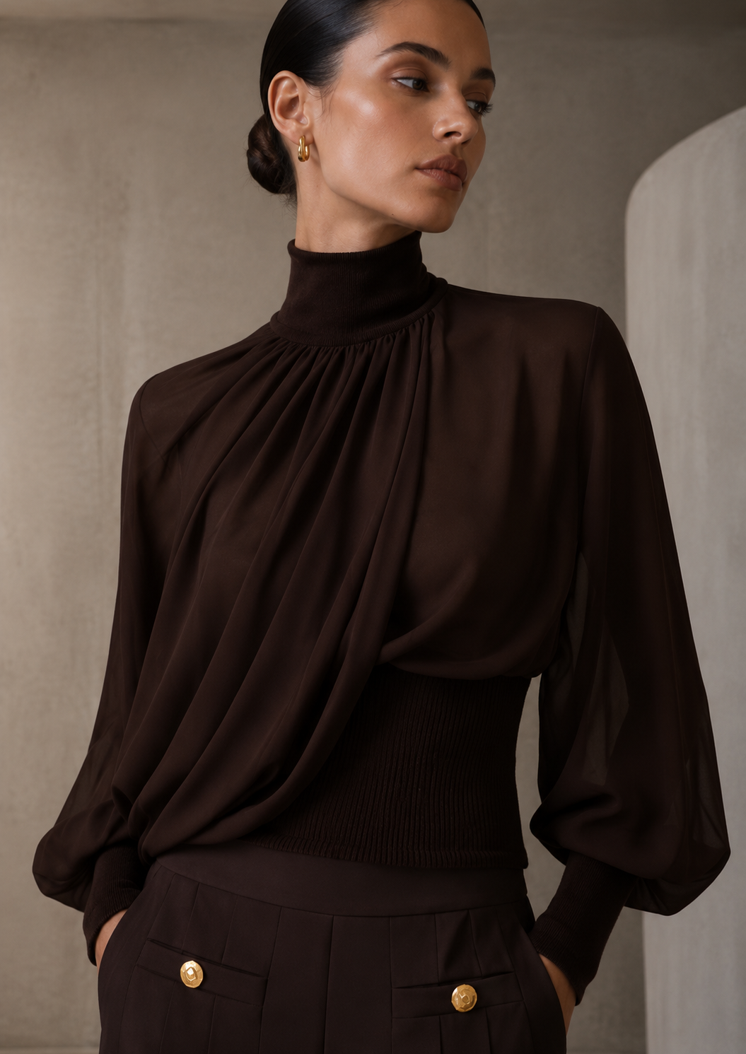 05 Gathered Top